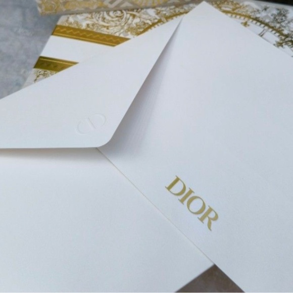 Christian Dior Gold and White Stationery Set - Picture 8 of 9